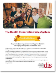 Wealth Preservation Plan Sales System